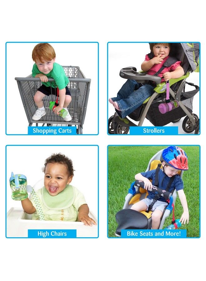 Sippypal Sippy Cup Holder Strap Leash Tether (Beach 2 Pack)