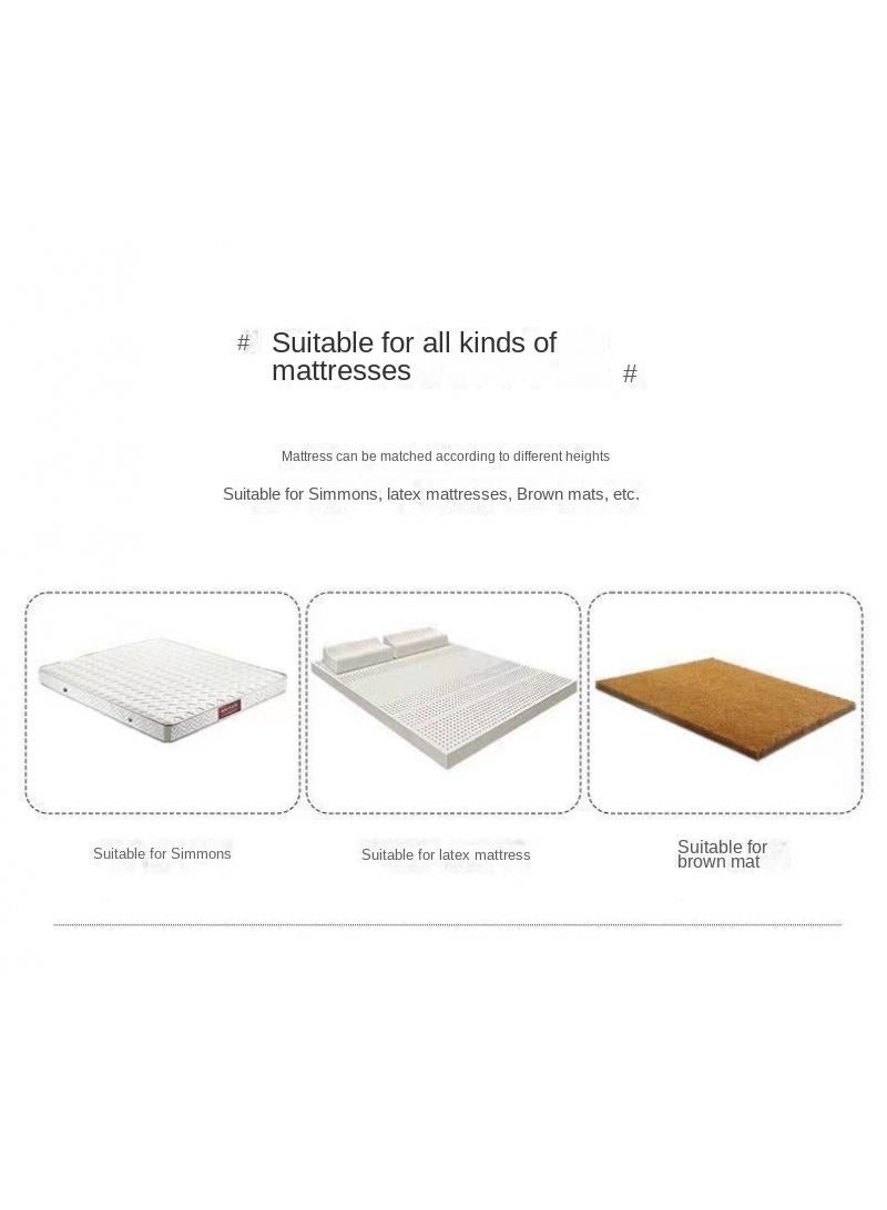 3-Piece Marble Patterned Bed Sheets Mattresses Breathable Mattress Cover