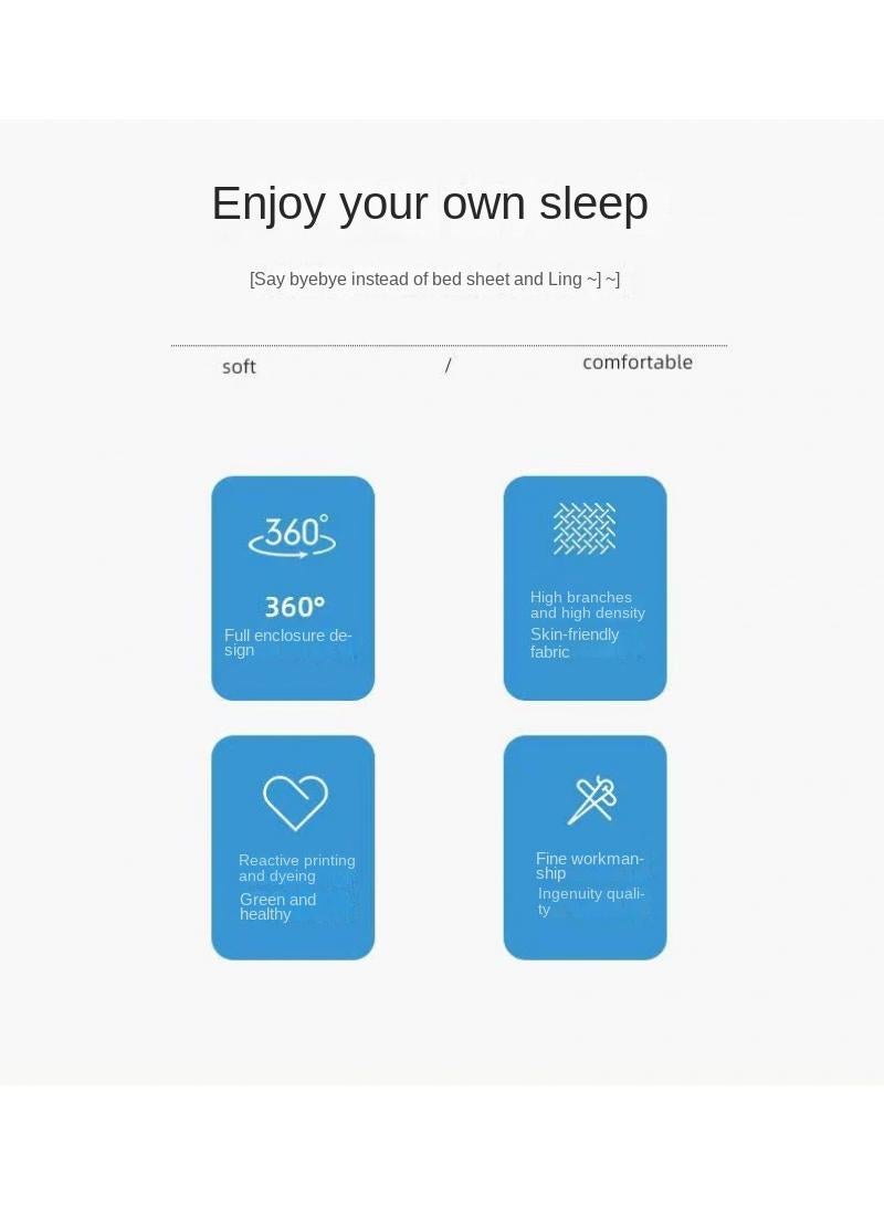 3-Piece Marble Patterned Bed Sheets Mattresses Breathable Mattress Cover