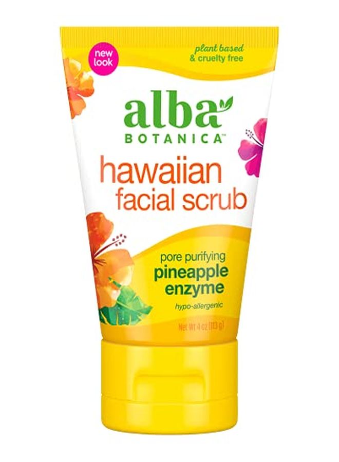 Hawaiian Facial Scrub, Pore Purifying Pineapple Enzyme, 4 Oz (Packaging May Vary)