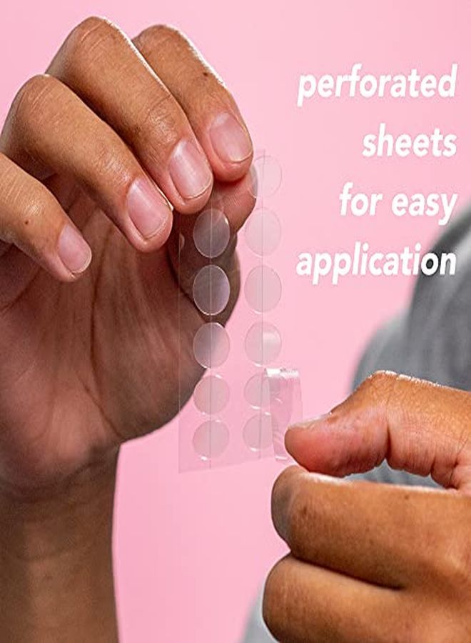 Drying Patch Blemish Covering, Invisible Spot Treatment, Absorbing All Day Polymer Adhesion With Vitamin C, Vegan & Cruelty Free, Strong Hold (60 Patches, 12Mm), Clear