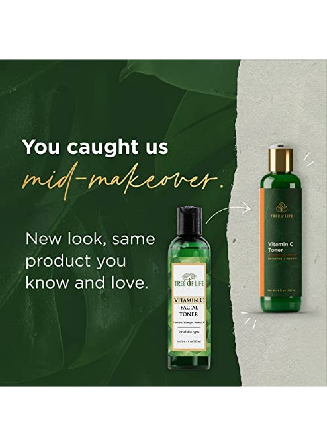 Tree Of Life Vitamin C Facial Toner For Minimizing Pores ; Toner And Makeup Remover For Face 4 Fl Oz