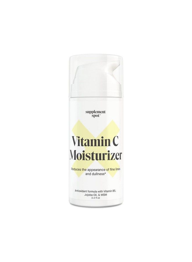 Antioxidant C Moisturizer Revitalizing Vitamin Lotion W/Vitamin E Oil & Jojoba Oil Vitamin Face Moisturizer For Dark Spots Fine Lines & Wrinkles Suitable For All Skin Types