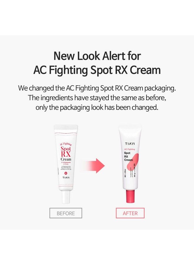 Ac Fighitng Spot Rx Cream Acneprone Skin Acne Spot Treatment Intensive Nourishing And Calming For Dry Redlooking Skin After A Blemish 1 Oz