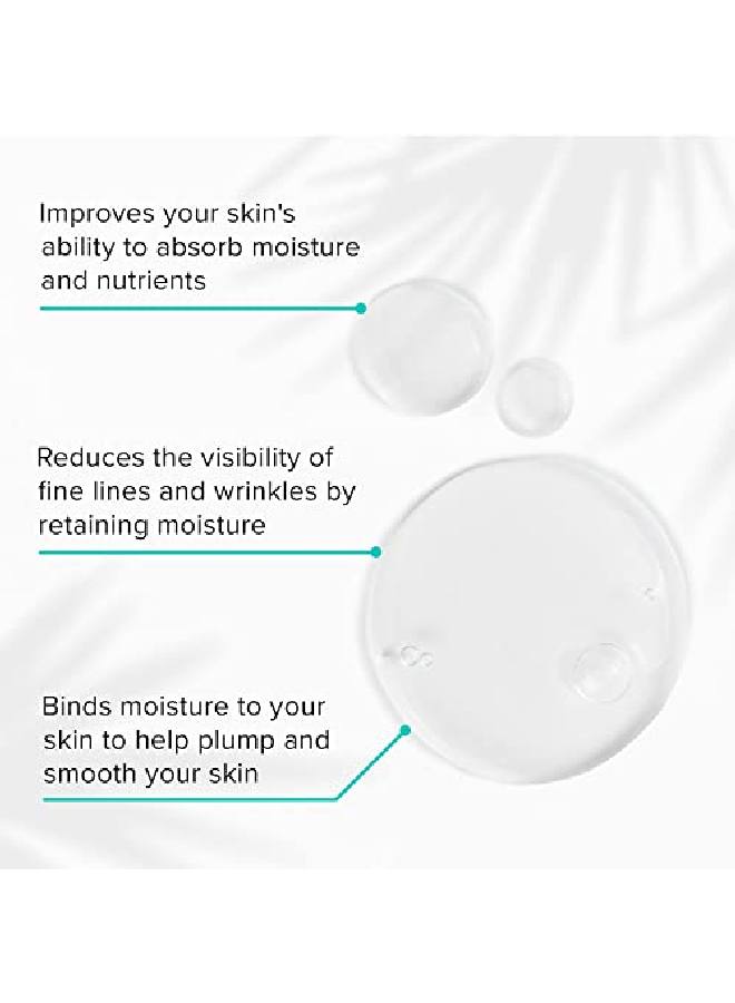 Daily Dose Of Water Hyaluronic Acid Hydrating Serum Plant Based Face Moisturizer For All Skin Types Paraben Free Natural Skin Care (1 Fl Oz)