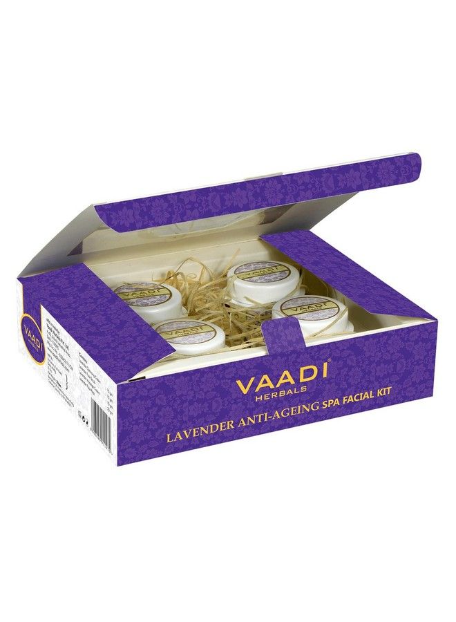 Facial Kit Lavender And Rosemary Spa Facial Kit All Natural Suitable For All Skin Types And Both For Men And Women 70 Grams Vaadi Herbals