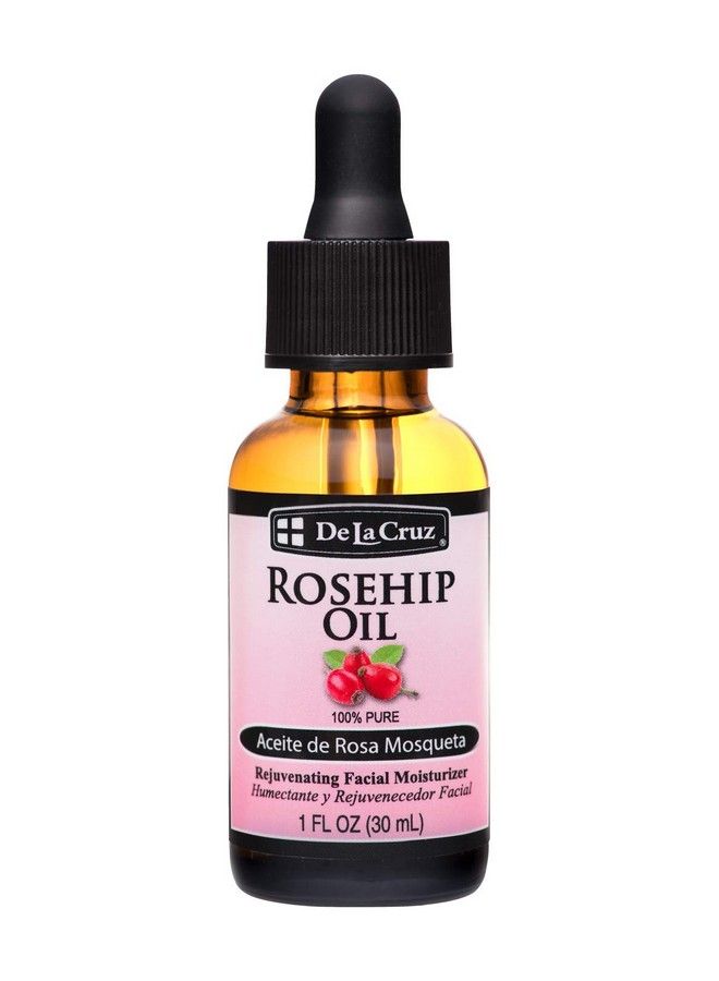 Rosehip Oil 100% Pure Unrefined Coldpressed Chilean Rosehip Seed Oil Moisturizer To Reduce Fine Lines Wrinkles 1Fl Oz