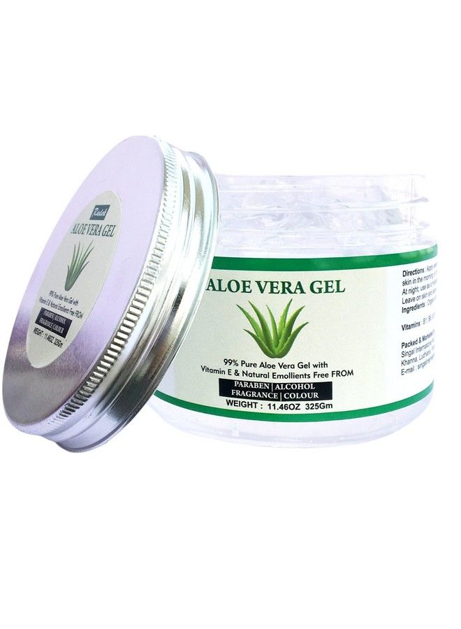 Aloe Vera Gel Pure Natural Organic Aloe Gel For Moisturizing Face Skin & Hair Caredurable Moisturizing Hydrating Soothing After Sun Repair Nonsticky (11.46 Oz)
