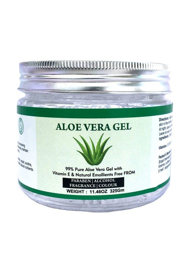 Aloe Vera Gel Pure Natural Organic Aloe Gel For Moisturizing Face Skin & Hair Caredurable Moisturizing Hydrating Soothing After Sun Repair Nonsticky (11.46 Oz)