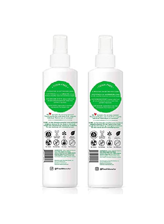 Kids Detangler Spray ; 85 Oz ; 2Pack ; No Toxins ; Hypoallergenic ; Natural Conditioning Spray ; Detangling Spray ; Coconut
