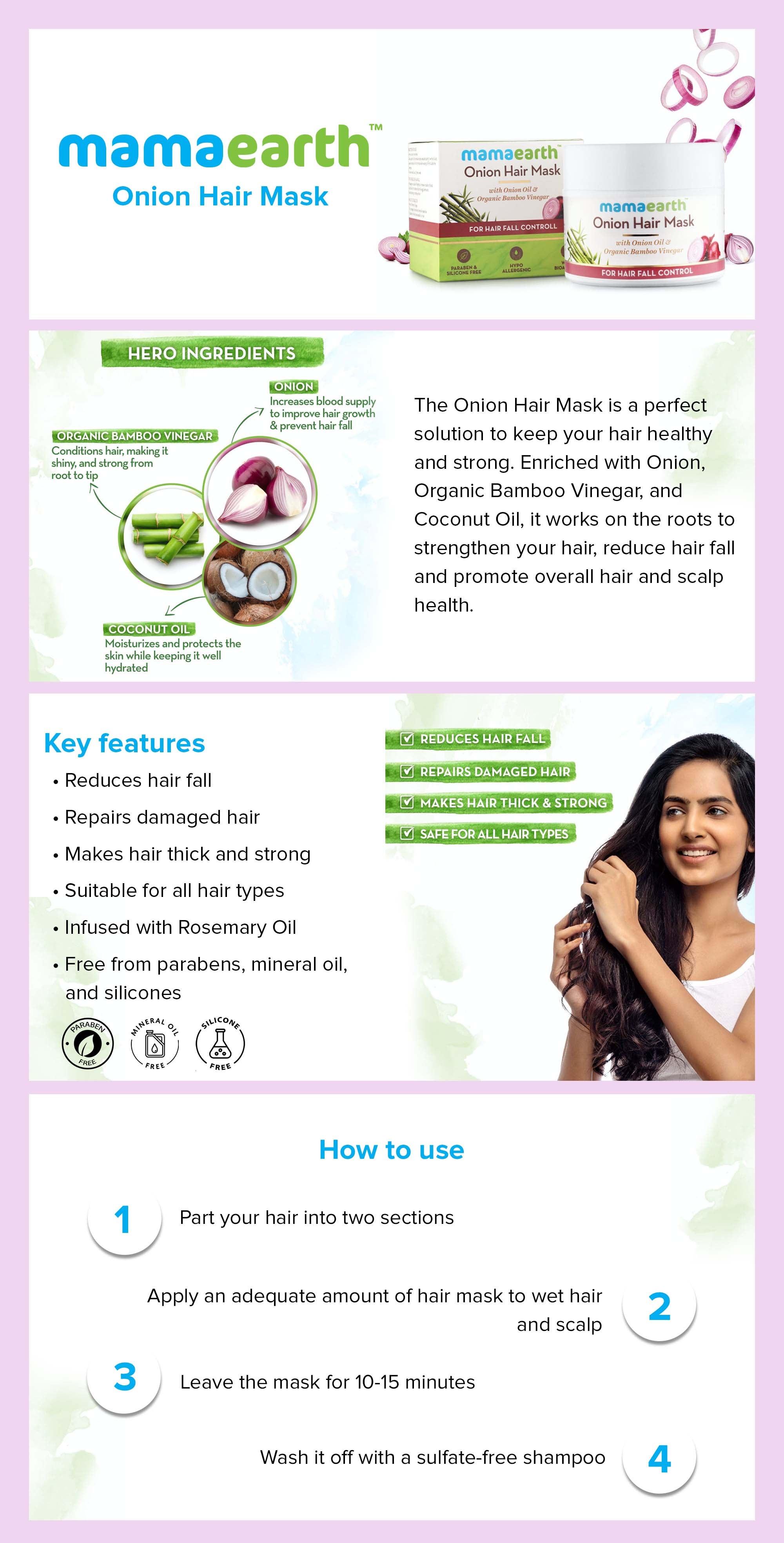 Hair Fall Control Onion Mask 200grams