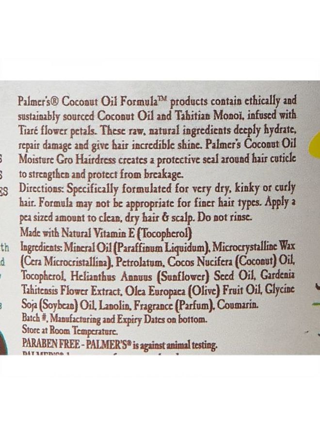 Coconut Oil Formula Hair Cream Multicolour