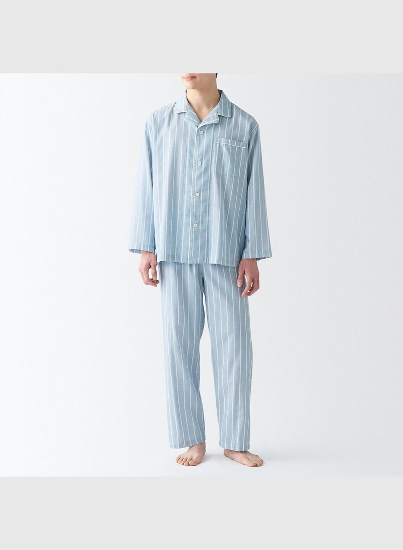 Side Seamless Double Gauze Long Sleeve Pajamas