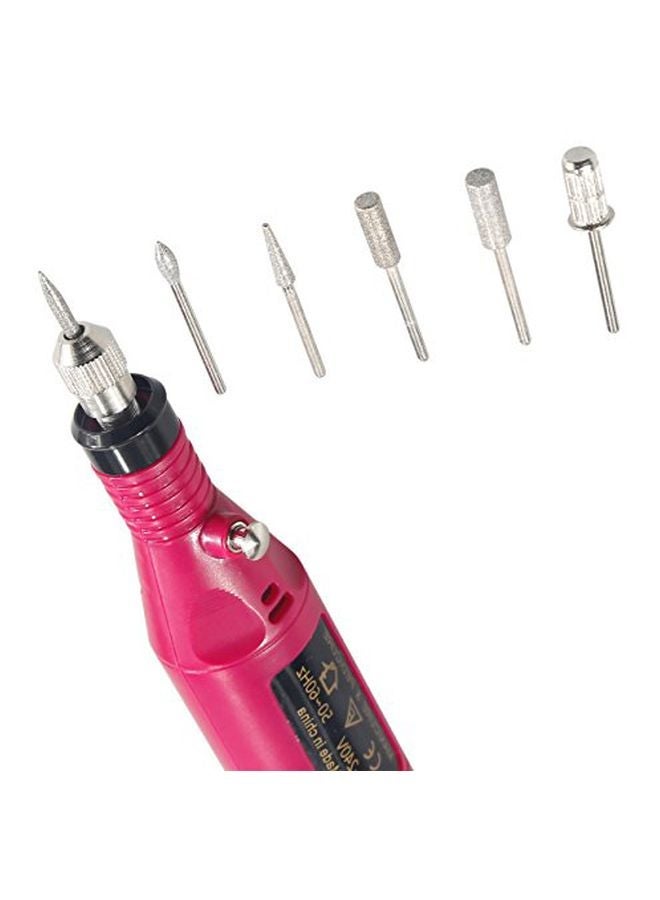 Nail Art Drill Kit Pink/Silver