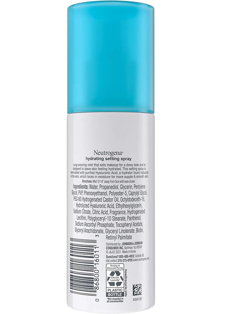 Neutrogena Hydro Boost Hydrating Makeup Setting Spray 3.4 oz