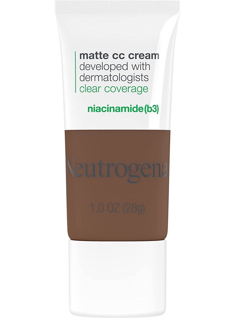 Neutrogena Clear Coverage Flawless Matte CC Cream, Truffle, 1 oz