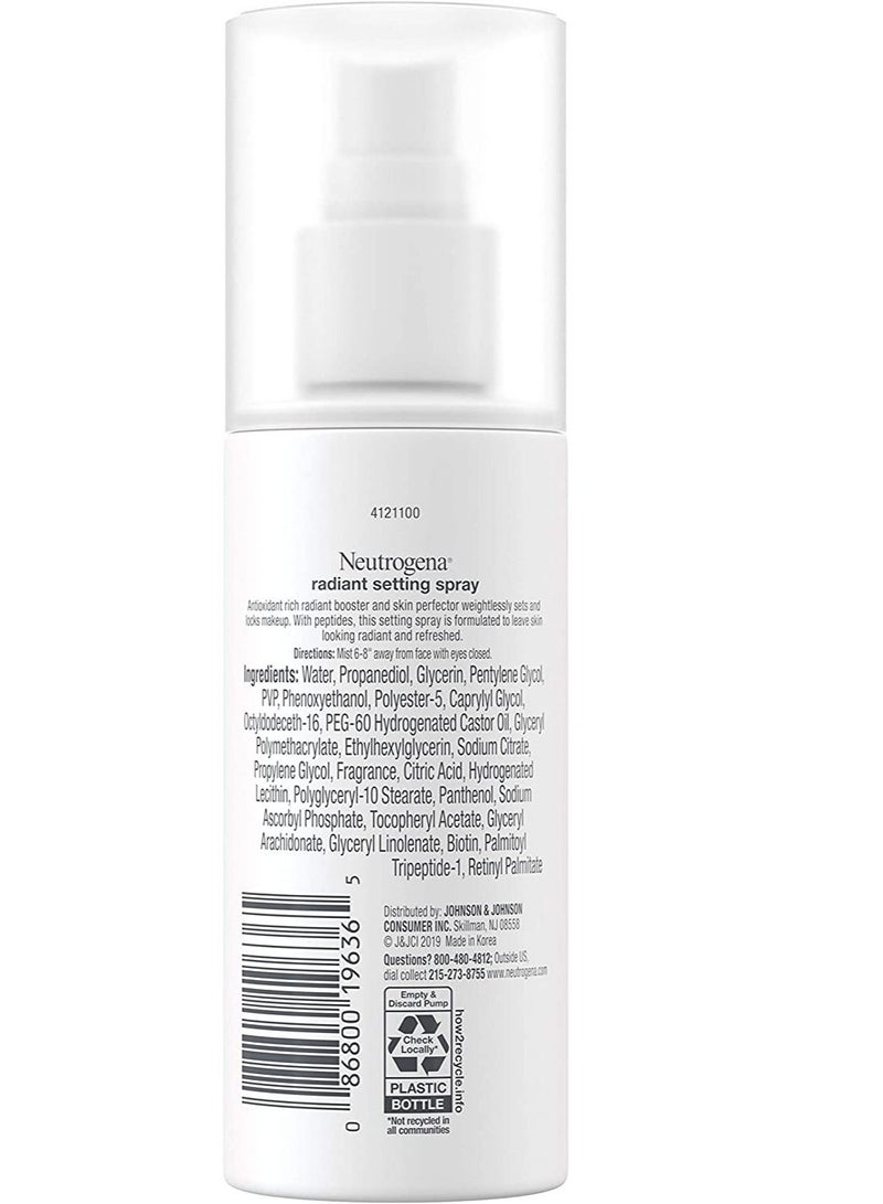 Neutrogena Healthy Skin Radiant Makeup Setting Spray, 3.4 fl. oz