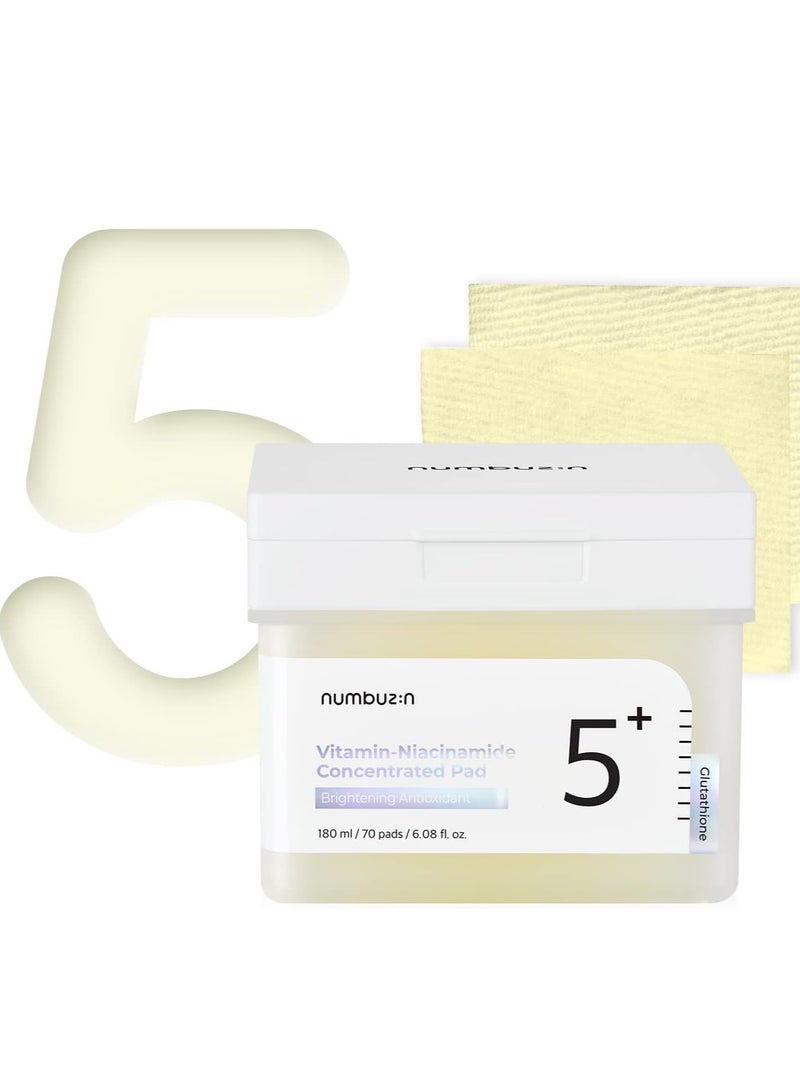 No.5 Vitamin-Niacinamide Concentrated Pad 180ml (70 Pads)