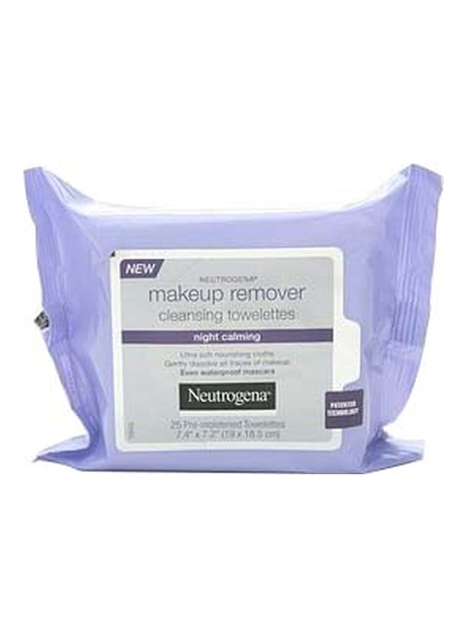 Pack Of 3 Makeup Remover Cleansing Towelettes - Night Calming Purple 19x18.5cm