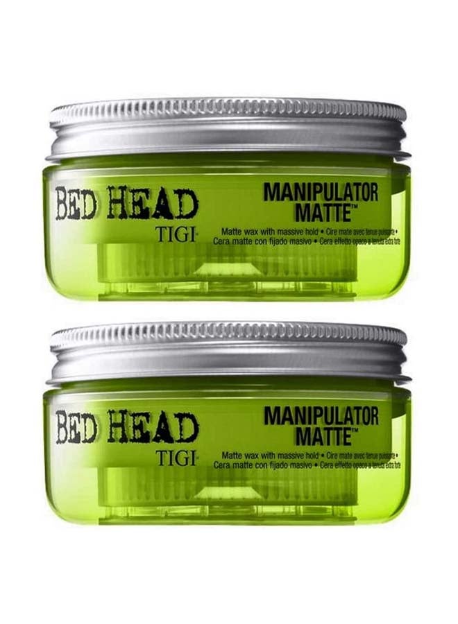 Pack Of 2 Bed Head Manipulator Matte Wax Green 57x2grams