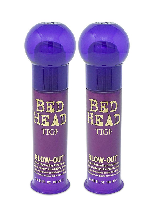 Pack of 2 Bed Head Blow-Out Golden Illuminating Shine Cream 100x2ml