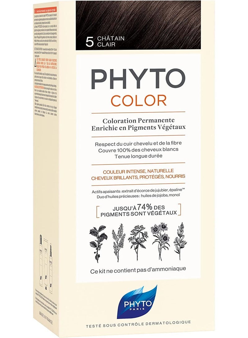 Phyto Phytocolor Permanent Color Light Chestnut 5