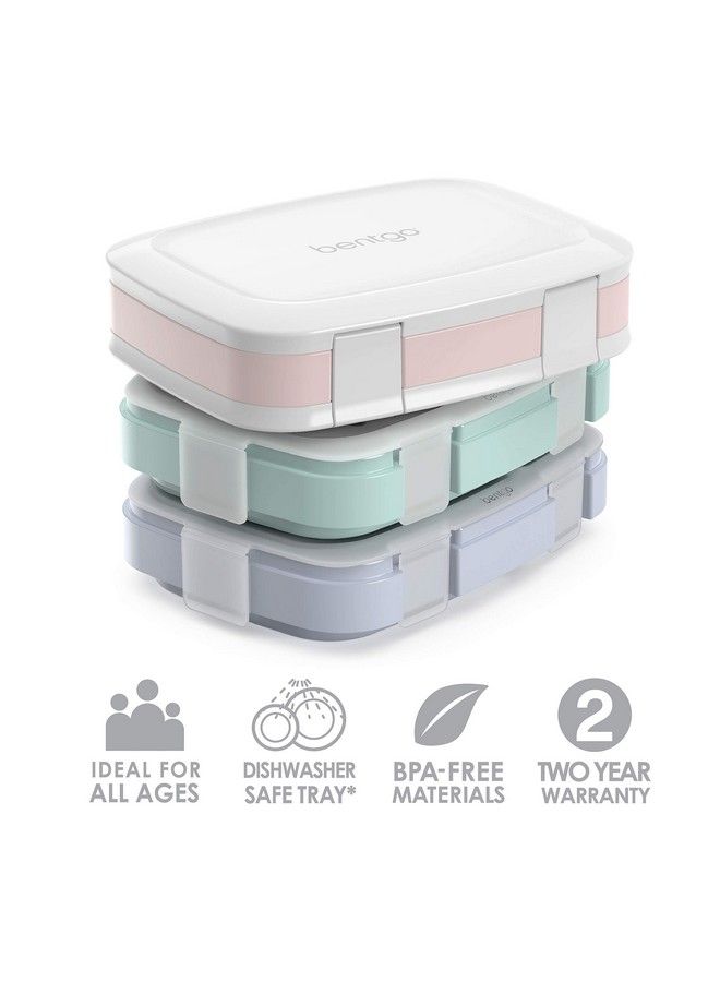 Fresh 3Pack Meal Prep Lunch Box Set Reusable 3Compartment Containers For Meal Prepping Healthy Eating Onthego And Balanced Portioncontrol Bpafree Microwave & Dishwasher Safe