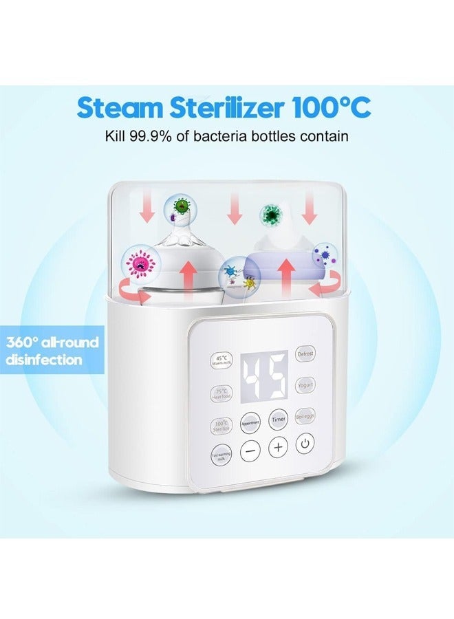 9 In 1 Baby Bottle Warmer With Automatic Intelligent Thermostat And Cleaning Brush