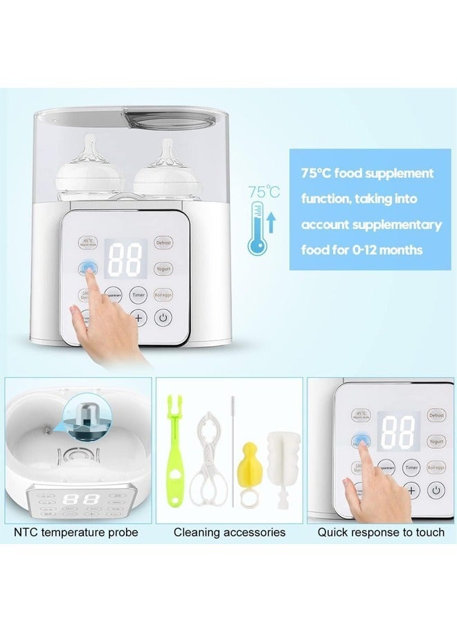 9 In 1 Baby Bottle Warmer With Automatic Intelligent Thermostat And Cleaning Brush
