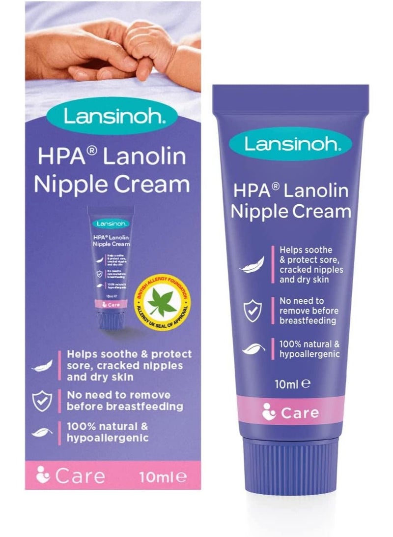 HPA Lanolin for Sore Nipples & Cracked Skin, 10 ml