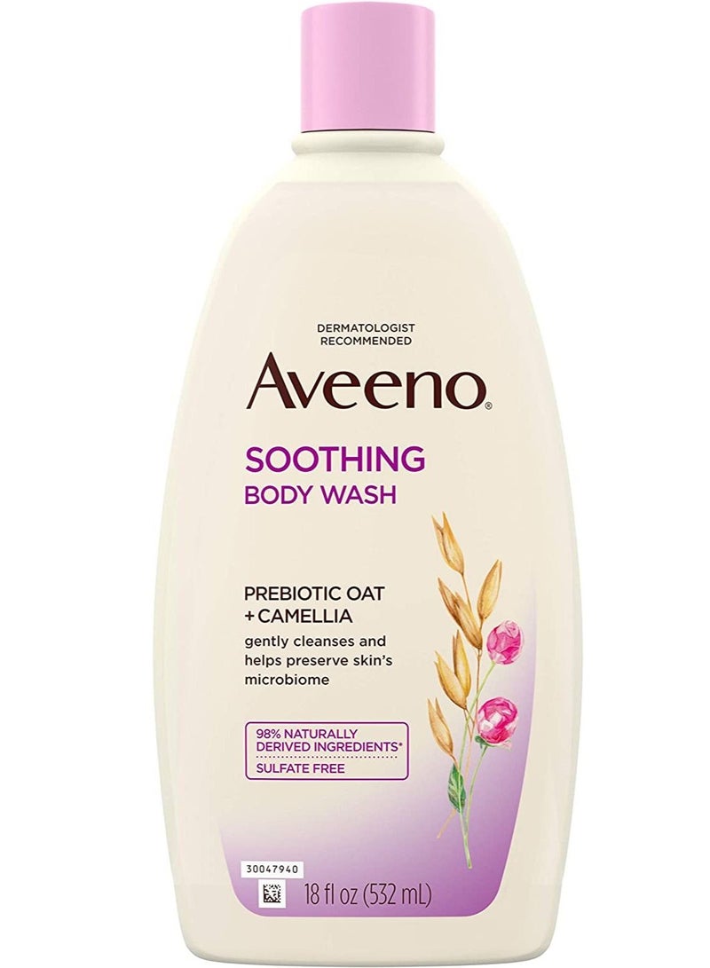 Aveeno Soothing Body Wash for Sensitive Skin, 18 fl oz