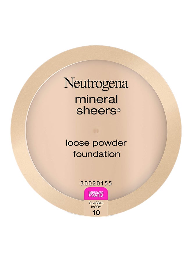 Mineral Sheers Loose Foundation Powder 10 Classic Ivory