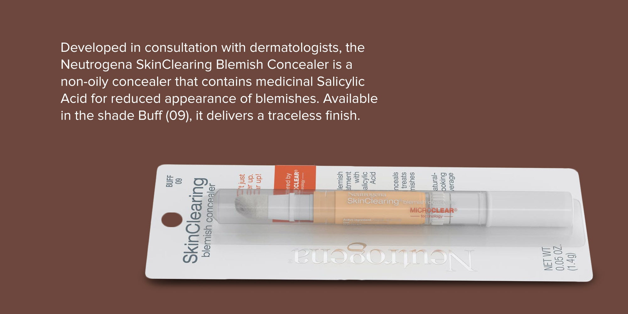 Skin clearing Blemish Concealer Buff 09