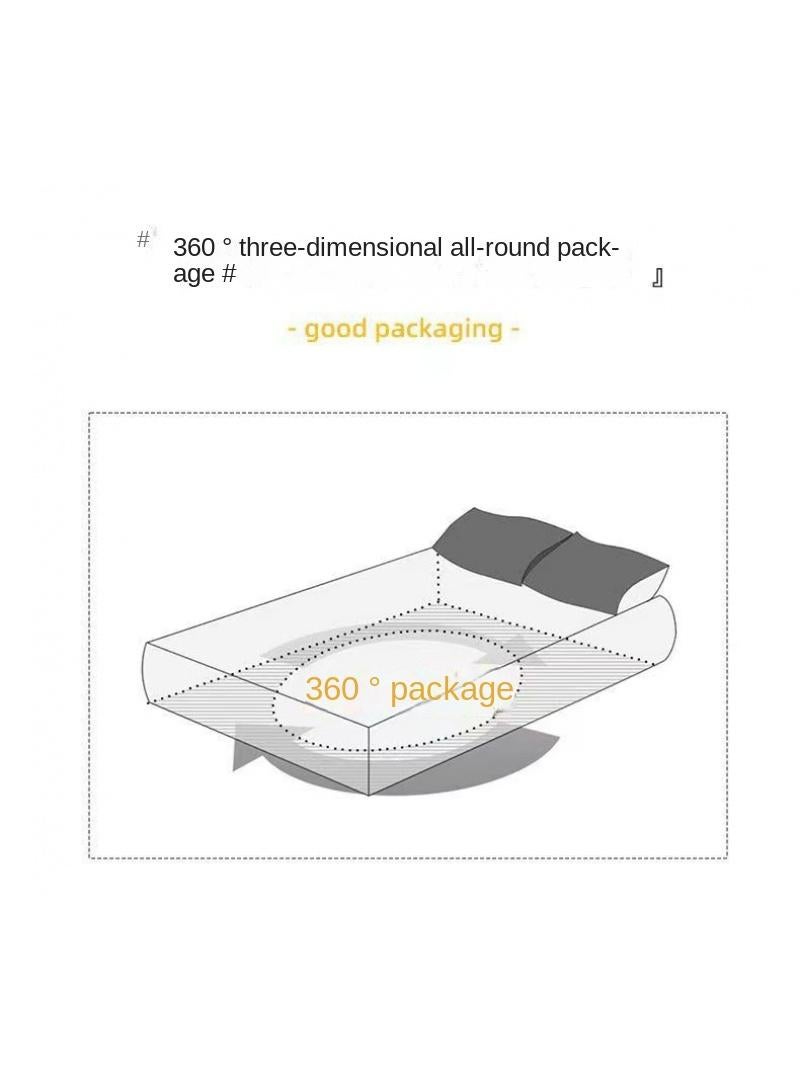 3-Piece Marble Patterned Bed Sheets Mattresses Breathable Mattress Cover