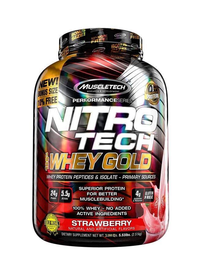 Nitro Tech Whey Gold Protein Powder - Strawberry