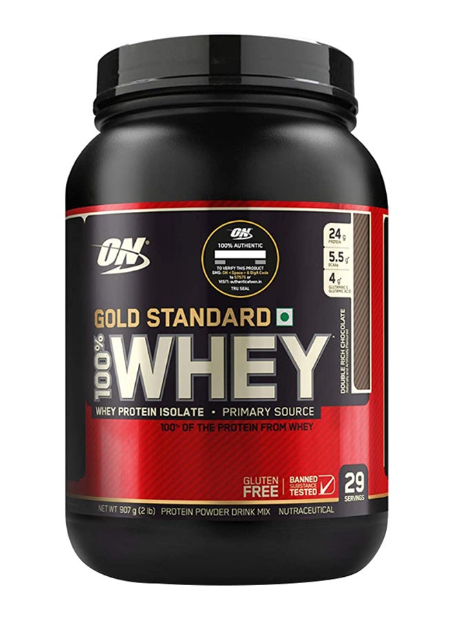 Gold Standard 100 Percent Whey Protein - Double Rich Chocolate - 907 Gram