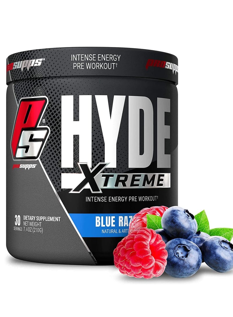 Mr Hyde Xtreme Former NitroX Pre Workout Powder Energy with Beta Alanine, Creatine & Nitrosigine, (30 Servings, Blue Razz Blitz)