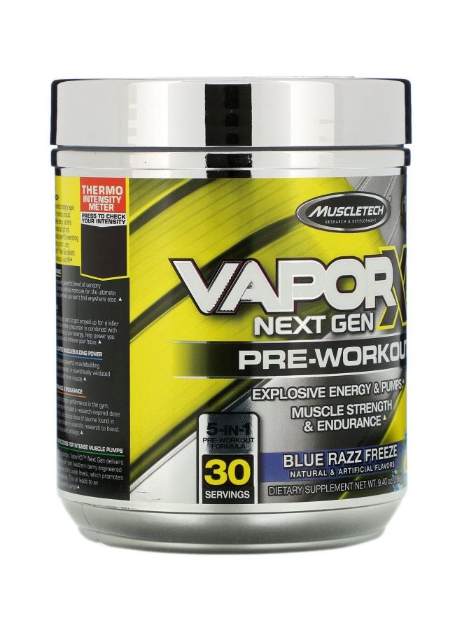 VaporX5 Next Gen Pre-Workout Dietary Supplement - Blue Raspberry Fusion 228g