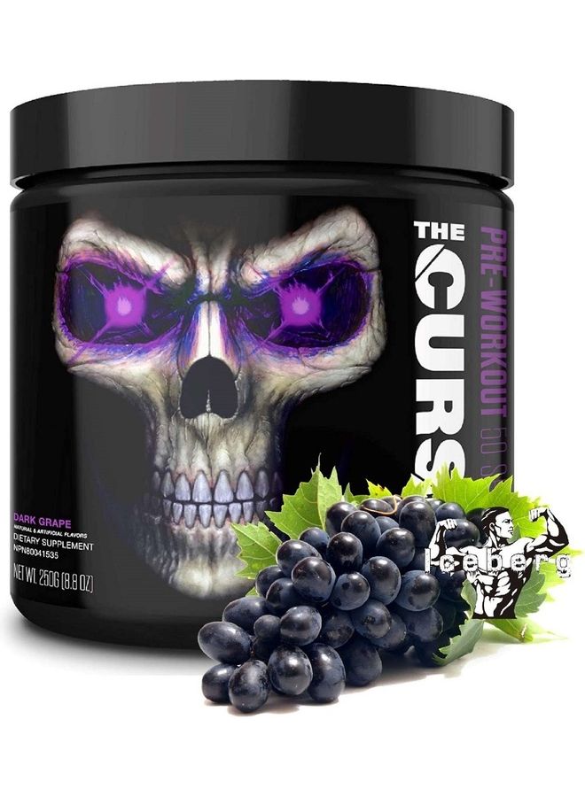 The Curse Pre-Workout Dark Grape Supplement 50 Servings