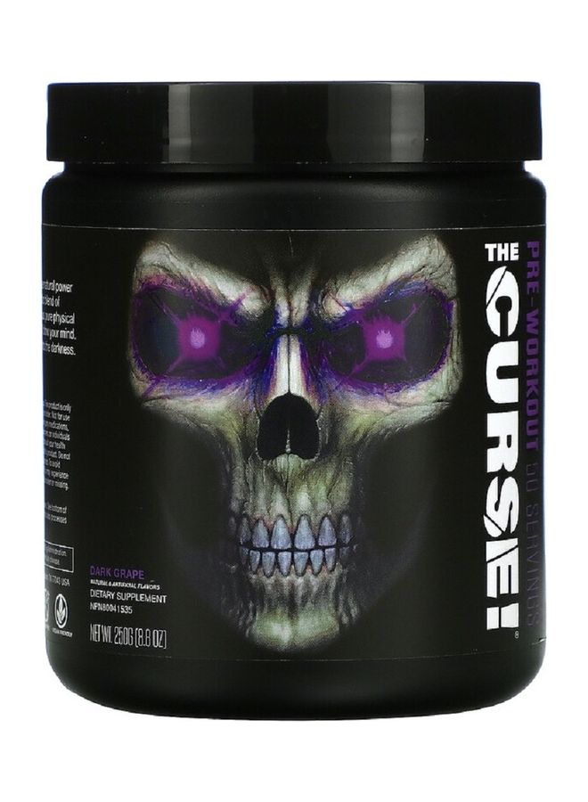 The Curse Pre-Workout Dark Grape Supplement 50 Servings