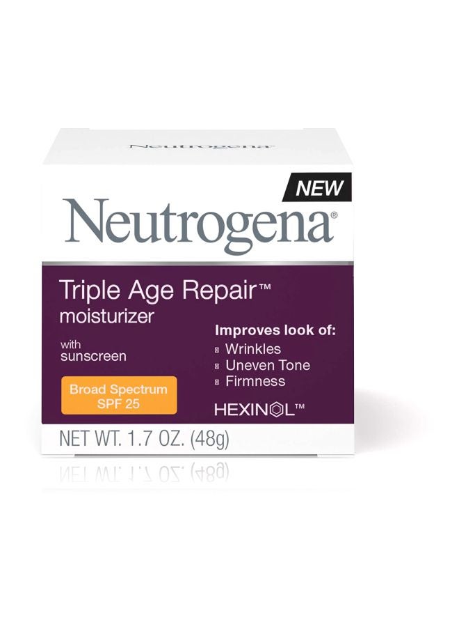 Triple Anti-Aging Face Moisturizer With Broad Spectrum Sunscreen SPF30 Purple