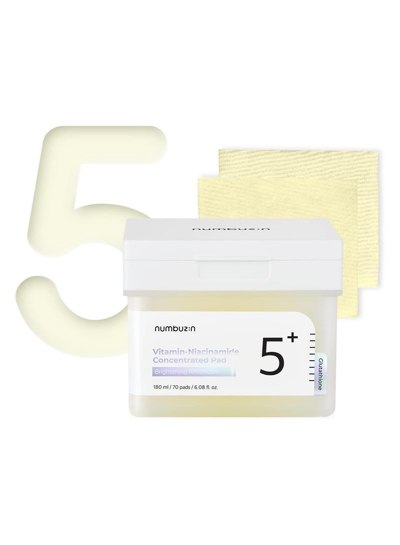 No.5 vitamin-niacinamide concentrated pad 180ml (70 pads)