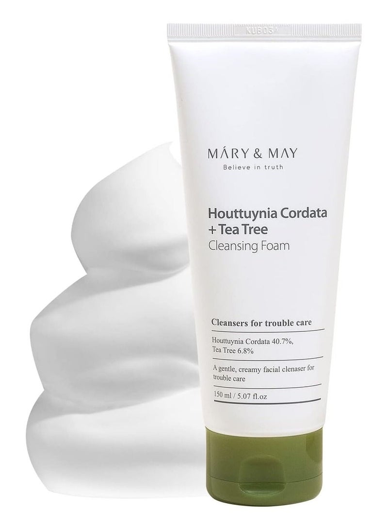 Mary&May Houttuynia Cordata + Tea Tree Cleansing Foam 150 ml