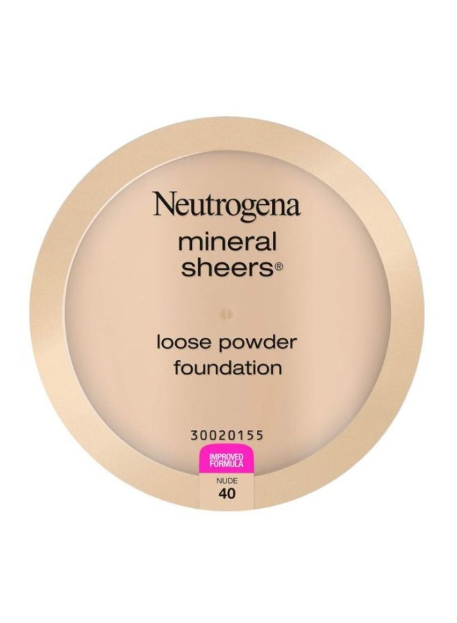 Mineral Sheers Loose Foundation Powder 40 Nude
