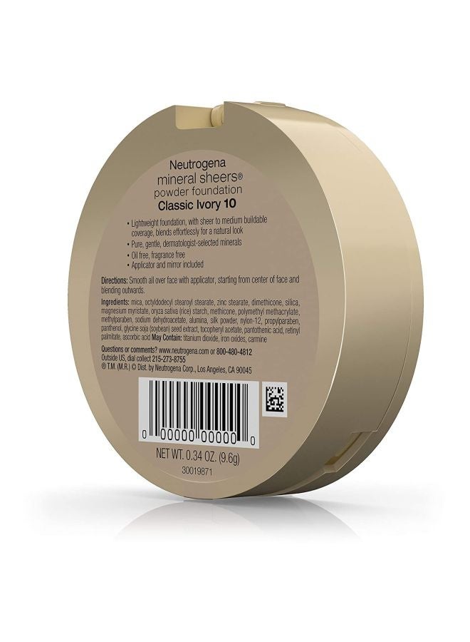 Mineral Sheers Compact Powder Foundation Natural Ivory 20