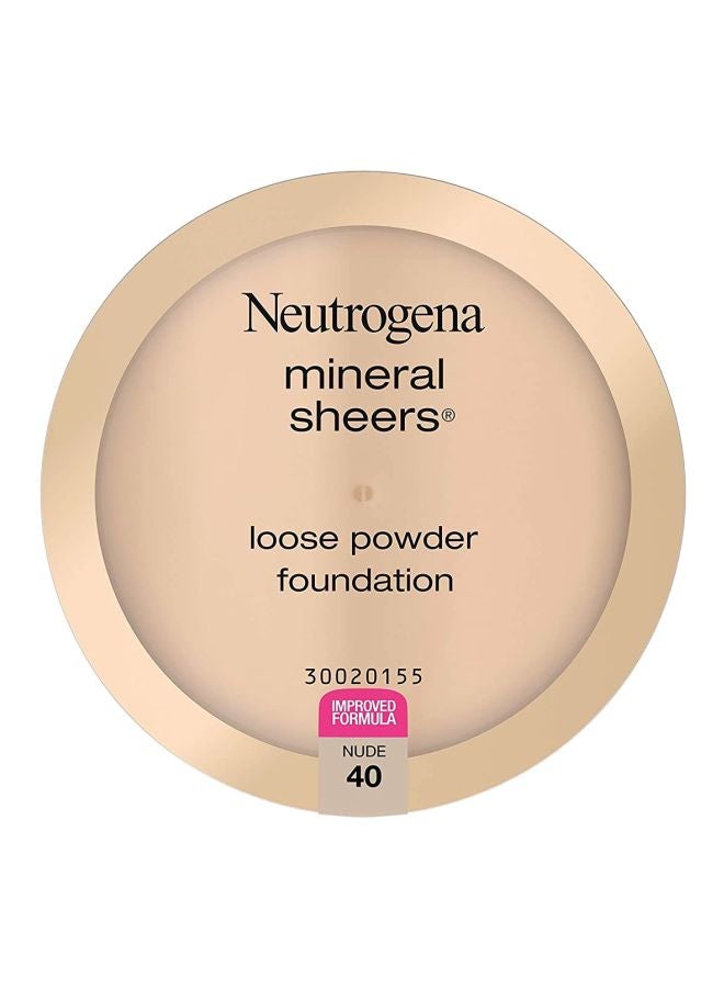 Mineral Sheers Loose Powder Foundation Nude 40