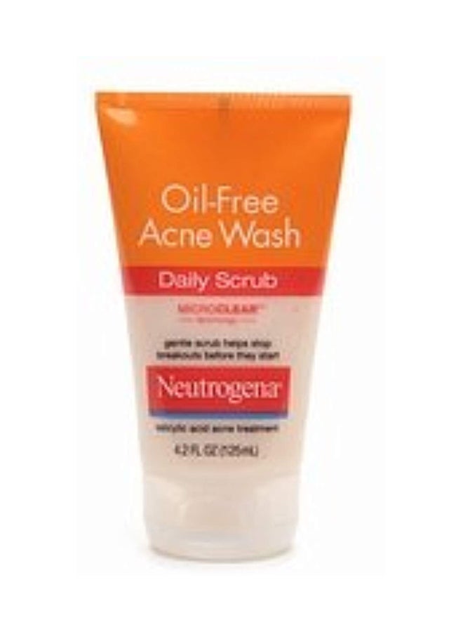 Oil Free Acne Wash Daily Scrub 4.2 Fl Oz 2Pc