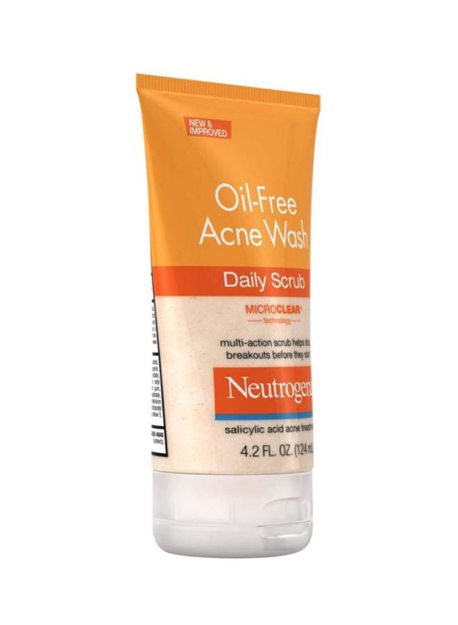 Oil-Free Acne Wash Daily Scrub 124ml