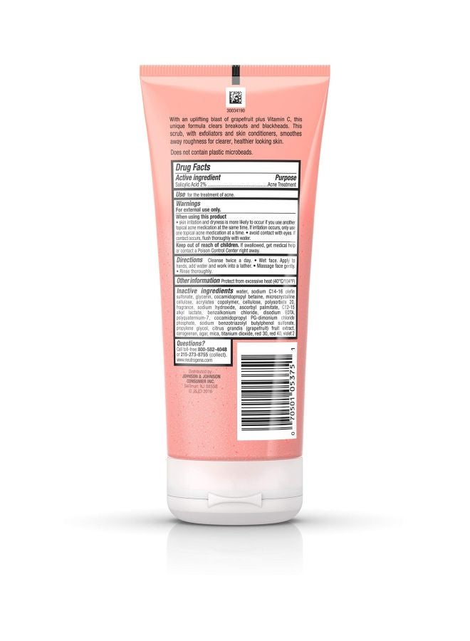 Oil-Free Acne Wash Pink Grapefruit Foaming Scrub 198ml