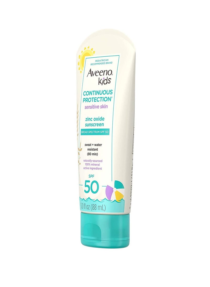 Aveeno Kid's Continuous Protection Zinc Oxide Mineral Sunscreen